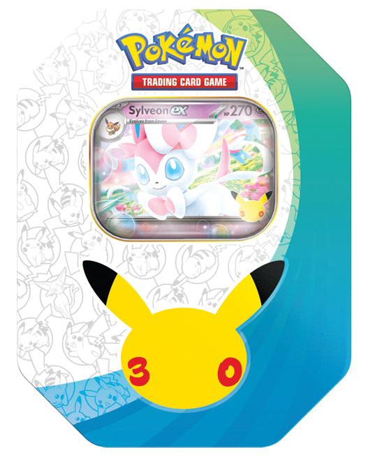 Pokémon TCG 30th Celebration Sylveon ex Tin