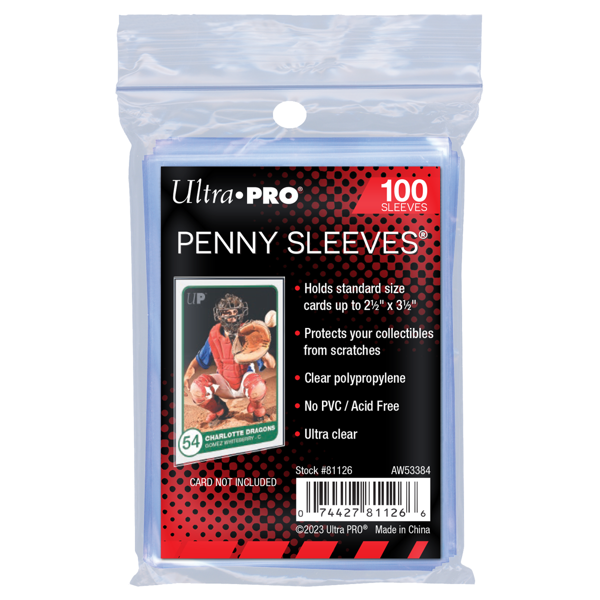 Ultra PRO Penny Sleeves – Standard Size (100 Pack)
